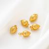 4/10pcs Gold Plated Small Bud Charms For Jewellery Making DIY Earrings Necklaces Pendant Accessories
