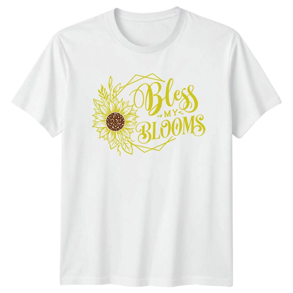 Bless My Blooms Sunflower Floral Nature TShirt S