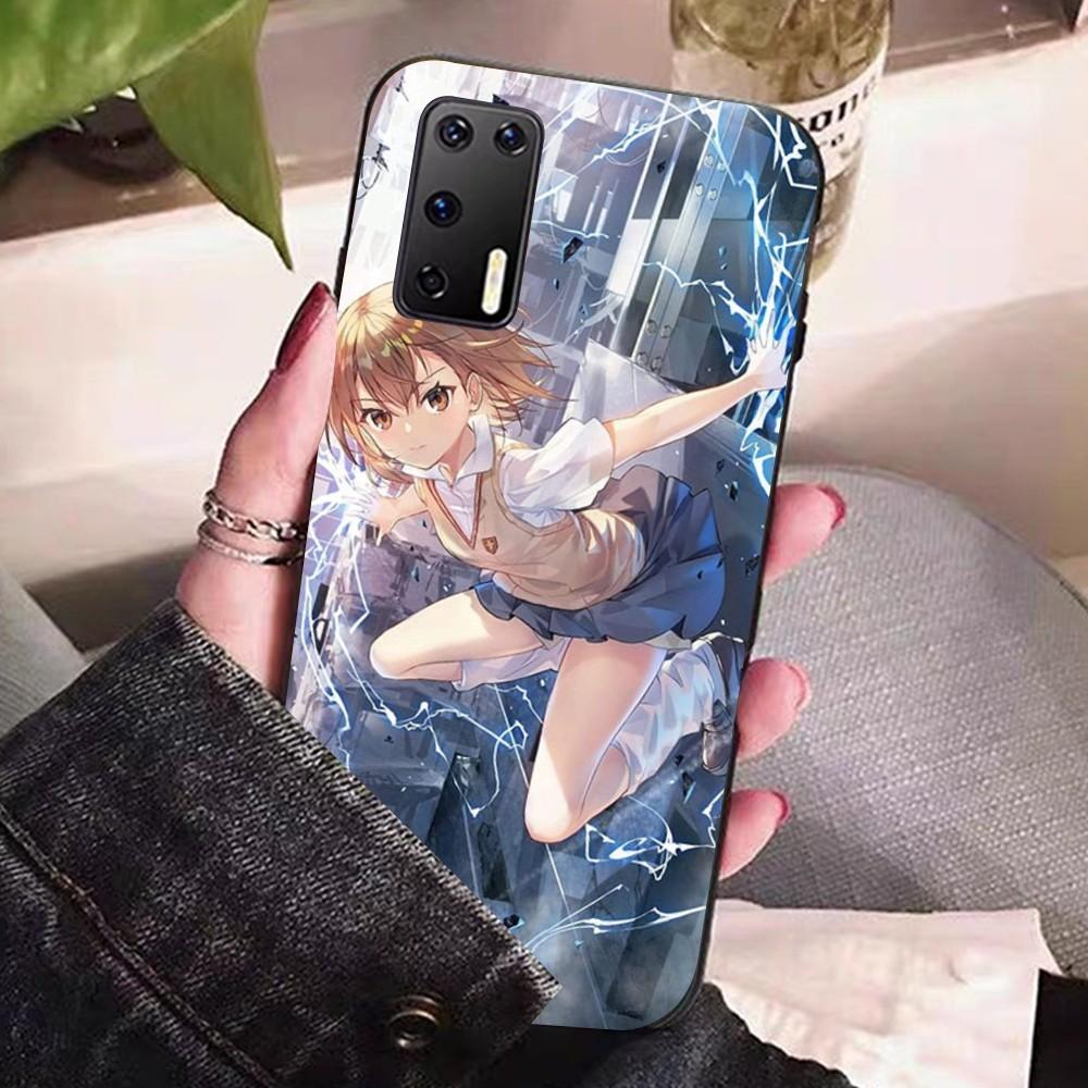 Anime M-Misaka Mikoto Cute Phone Case For Huawei P 8 9 10 20 30 40 50 Pro Lite Psmart Honor 10 Lite 70 Mate 20lite