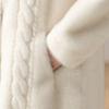 Women Velvet Mink Coat Coat for Women's  Winter New Temperament Imitation Mink Grass Young Fashion Mid Length Coat