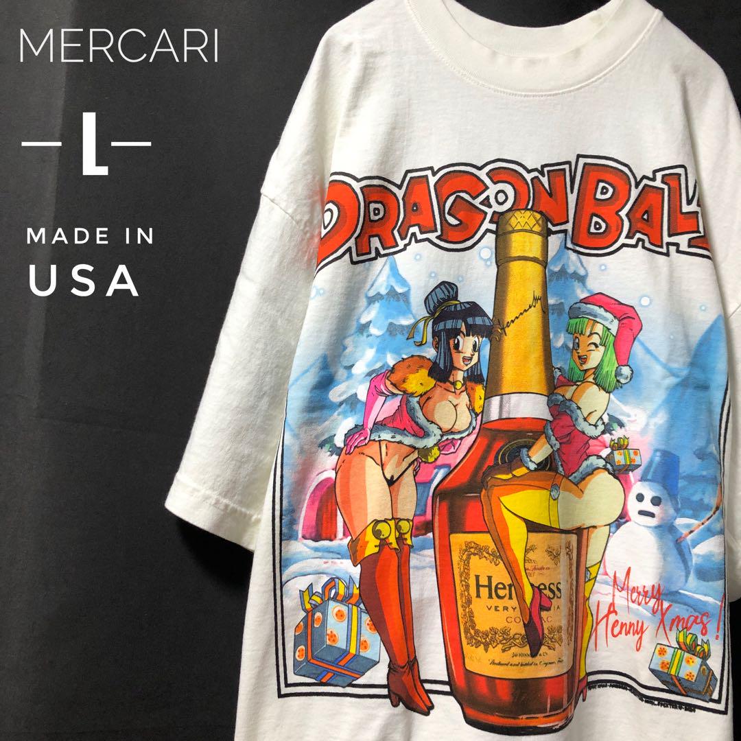 

[USED] Rare USA-made Dragon Ball anime/manga T-shirt featuring Bulma, Chi-Chi, and Goku