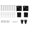 Black Venetian Blind 213 x 50 cm 25 mm PVC
