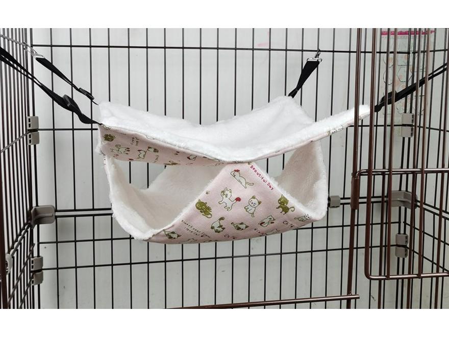 Závěsná houpací síť pro malé mazlíčky: Železná klecová košíková pro kočky, veverky, činčily, vakoveverky, křečky