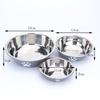 New Hot Stainless Steel Dog Basin Paw Print Pet Supplies Cat Dog Bowl Silicone Anti-slip Design Pet Drinking Water Feeding Bowl