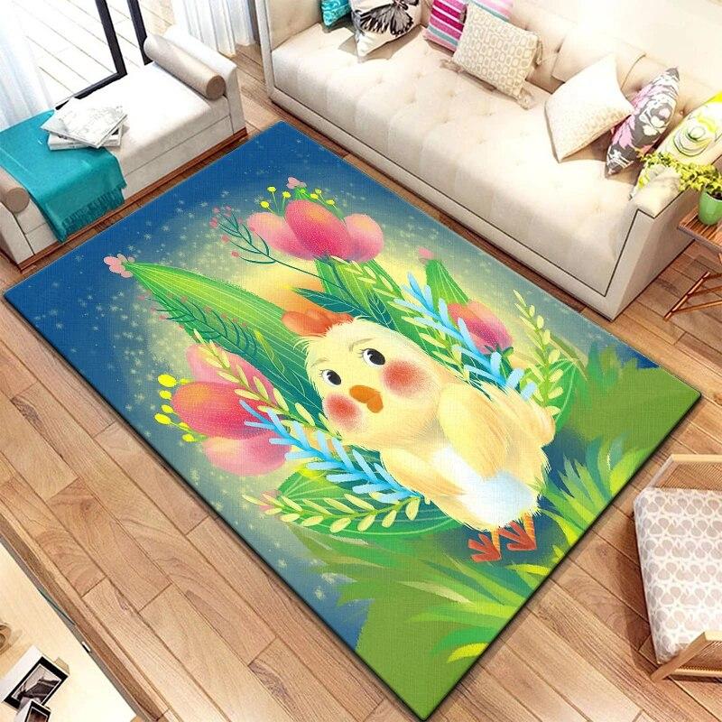 Zwölf chinesische Sternzeichen-Tiere malen Teppich für Wohnzimmer, großer Teppich, schwarzer weicher Teppich, Heimdekoration, Matten, Boho-Teppiche