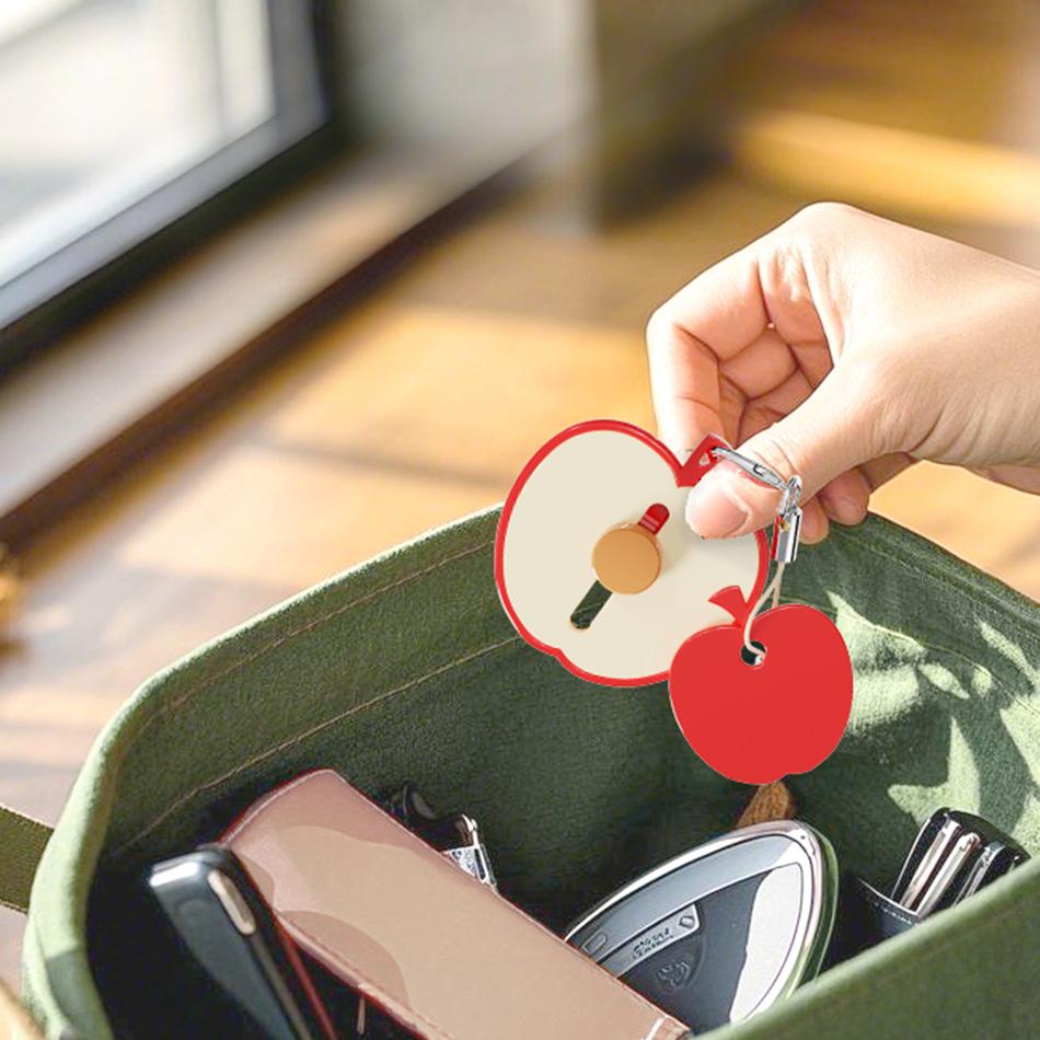 1 PC Mini Portable Peeler Cute Apple Design Stainless Steel Retractable Blade for Camping, Outdoors or Kitchen