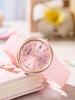 Sanda Unisex Quartz Watch with Calendar, Fashionable Silicone Waterproof Wristwatch for Teens