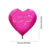 Giant Heart Shaped Aluminum Foil Balloon Oversized Love You Wedding Valentine Party Decoration Romantic Backdrop Proposal Decor