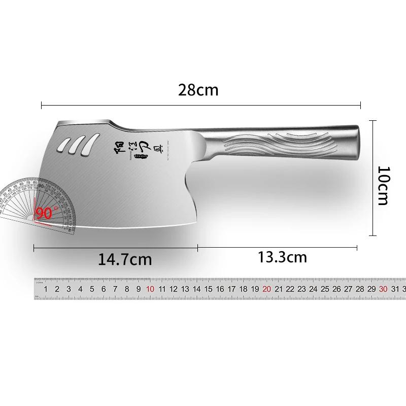 

Цельнометаллический топор-нож для резки костей, разделочный нож для дома, разделочный большой нож для костей, мясник, коммерческий мясник, нож для мяса