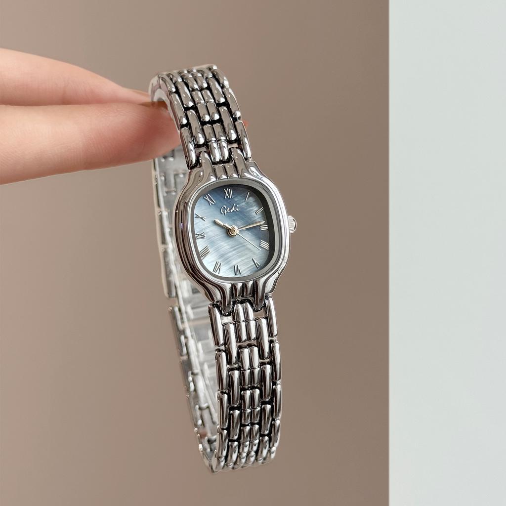 GEDI Vintage Gold Women's Watch Luxury Shell Dial Elegant Dress Waterproof Quartz Women's Wristwatch Gift #Reloj Mujer