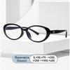 New Fashion Brand Design Ellipse Rice Studs Women Frame Reading Glasses Photochromic Anti Computer Blue Light Hyperopia Eyeglass