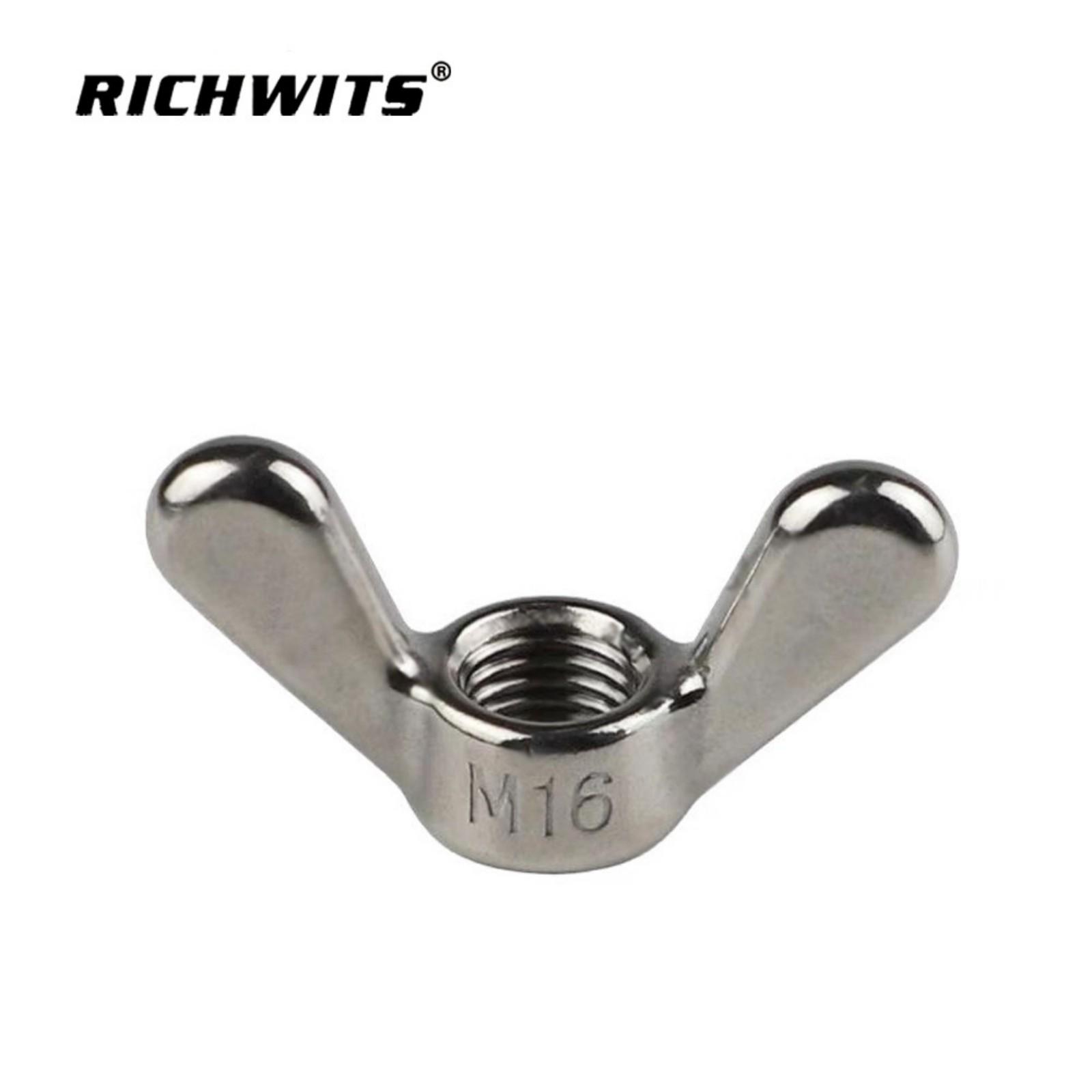 

[M10 (304, Weighs 28 Grams)]Bao Yuan Nut, Hand-tightening Nut, Ear Nut, Large Ear Nut, 304, 316 Stainless Steel Butterfly Nut One Size