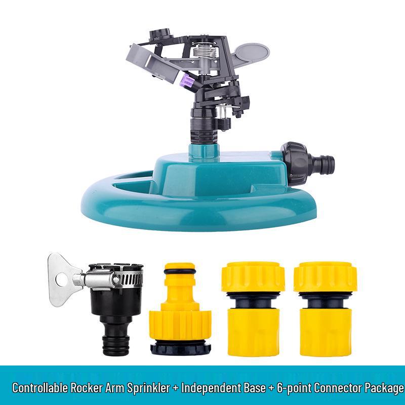 Adjustable 360° Rotating Rocker Arm Lawn & Garden Sprinkler