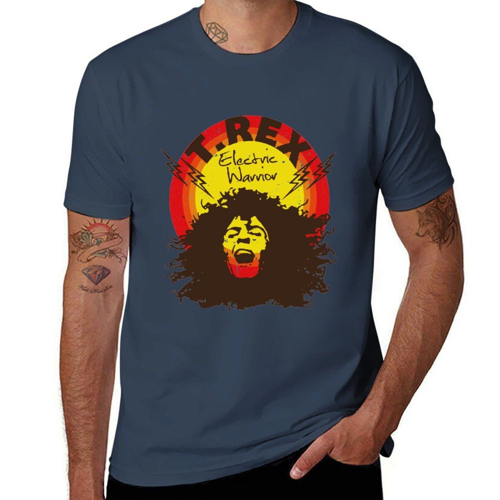 T Rex band Electric Warrior TShirt Breathable Travel TShirt S
