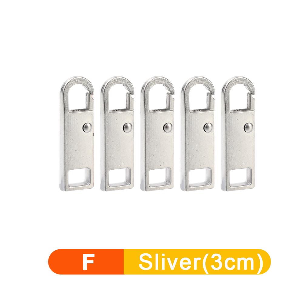 5/1 pz Tiracerniera staccabile universale Kit di riparazione per cerniere in metallo di ricambio per valigie, borse, vestiti e cursori per cerniere