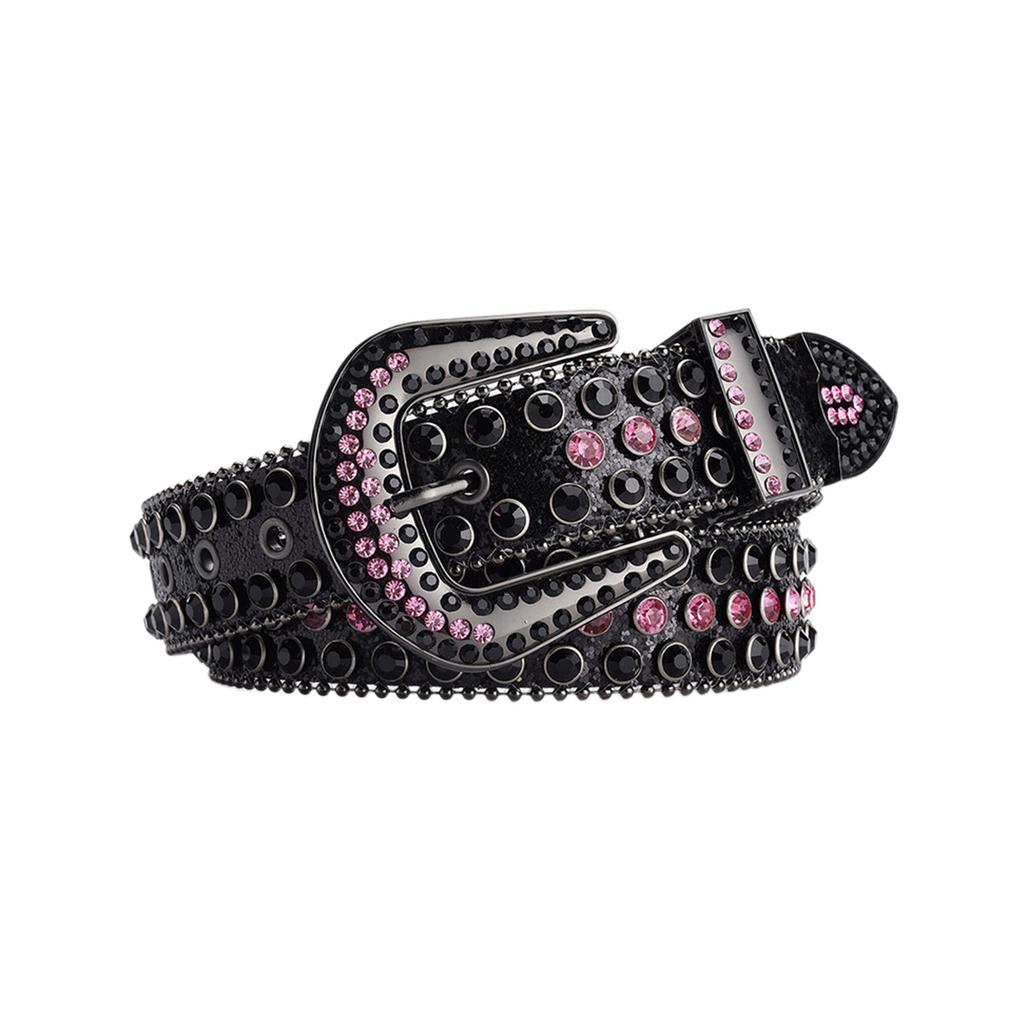 Cool Gothic Waist Chain Casual Belt Studded Waist Ceinture Glittered Belt Studded Blingbling Easy Belt