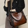 Duża torba typu tote, do noszenia w ręku, na ramię, vintage damska torba