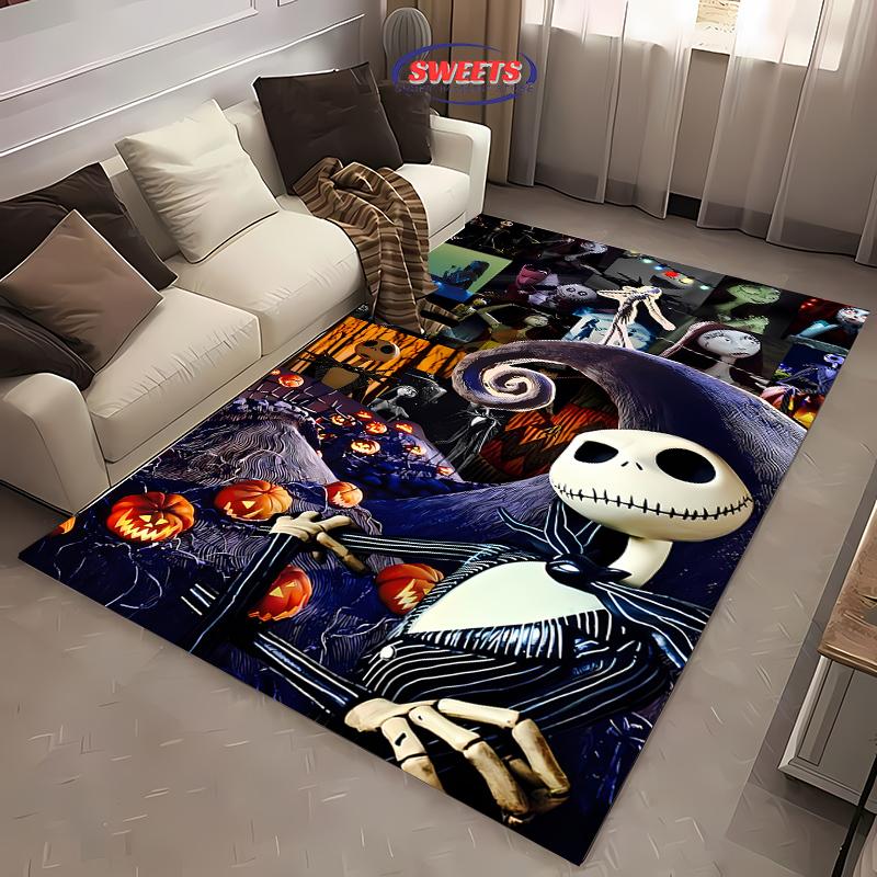 The Nightmare Before Christmas Carpet New Release! Anti-slip Sound Insulation, Rug for Living Room Bedroom, Durable Washable Mat