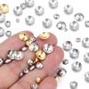 50-100pcs/lot 3 4 5 6 8mm Stainless Steel Round Bead Caps Spacer Beads For Jewelry Making DIY Charms Bracelet Supplies Accessory