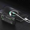 Metal Battery Chargers Case 21700 Battery and PD22.5W Fast Charge Real Time Monitoring Mobile Power Box
