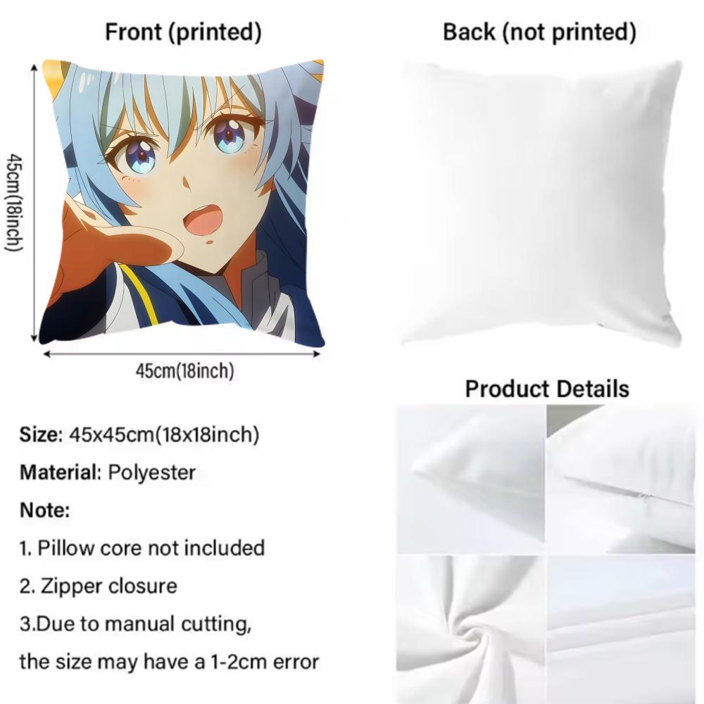 A W-Wild Last Boss A-Appeared! Anime Cushion Cover Premium Comfort Reversible Pillow Cover - Dual - Use Design for Home & Car