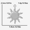 5pcs/Lot High Quality Steel Color Pentagram Star Sun Stainless Steel Pendant For Jewelry Making Supplies Handmade Bracelet Charm