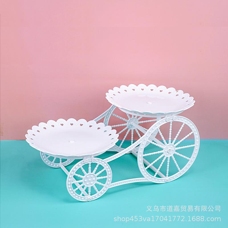Creative Fruit Dish Afternoon Tea Dim Sum Dessert Table Decoration European Display Shelf Three Layer Cake Rack
