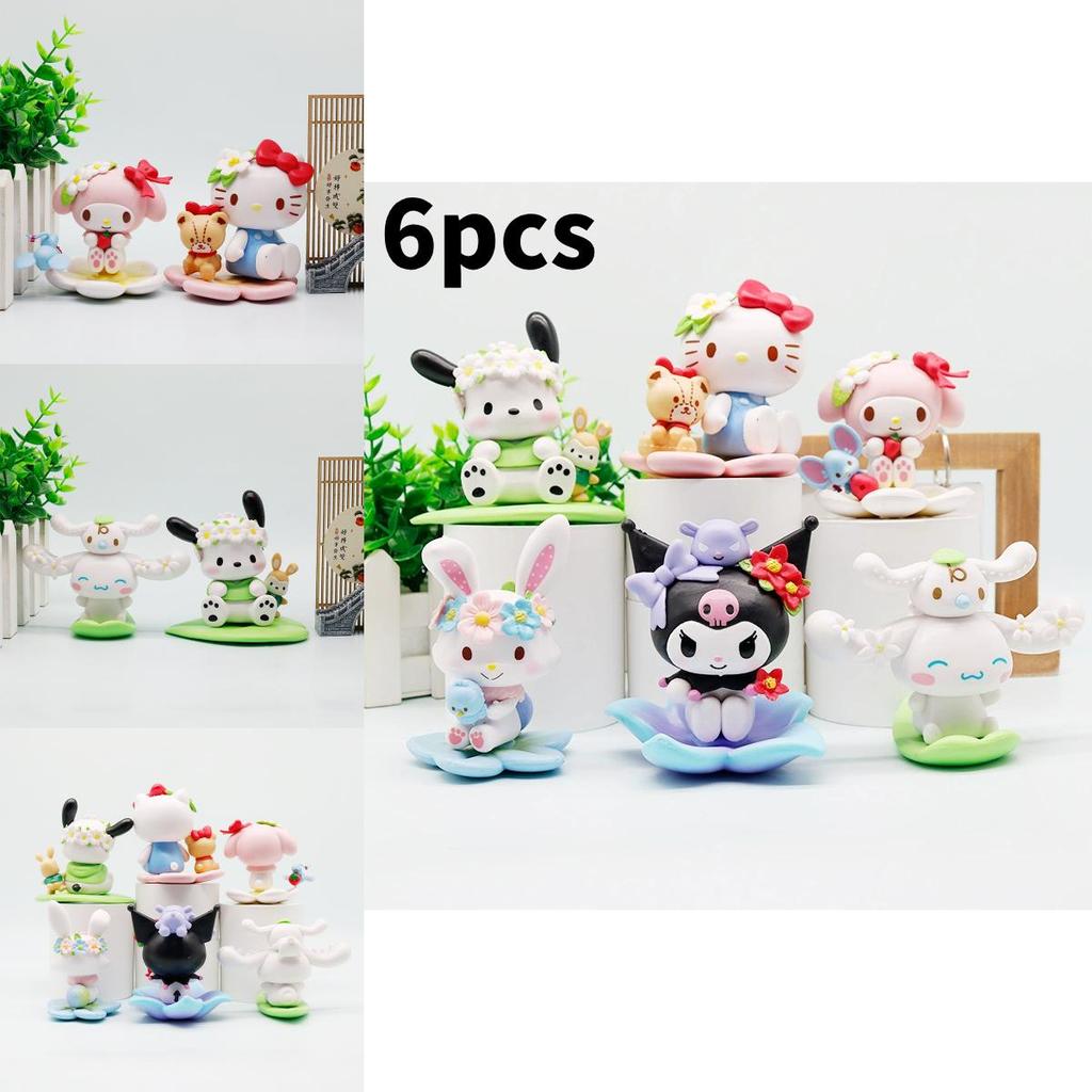 Flowers Melody Pvc Car Dashboard Decor Figurine For Kids And Teens