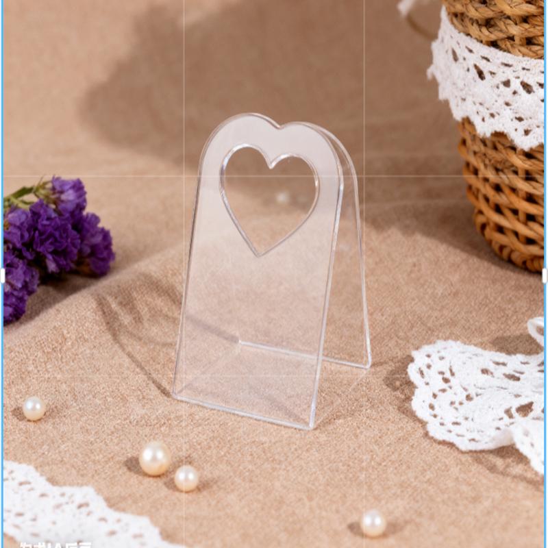 13 Piece Transparent Acrylic Candy Box Bags Wedding Party High-end Table Arrangement Plastic Triangular Handle Basket Gift Box