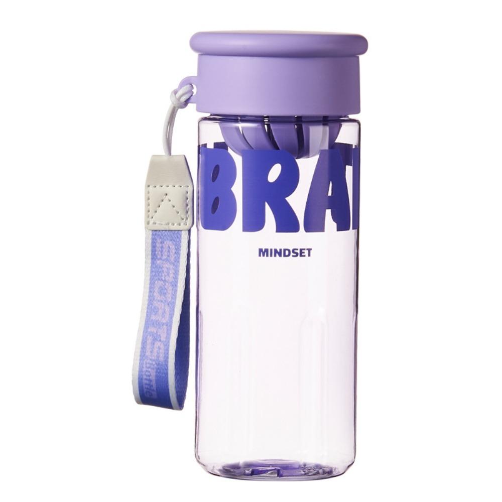 

Leak Proof Clear Drink Bottle Plastic Travel Kettle Reusable Sports Water Cup Outdoor Sports 730ML фиолетовый