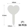 Tall White Tee Tags for Garden Plants Potted Waterproof Anti-UV T Labels Greenhouse Flower Vegetables Herb Markers Sign Stakes