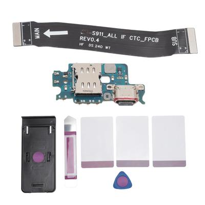 Dock Connector Flex Cable Replacement for Galaxy S23 SM S911U US Version PCB Phone USB C Charging