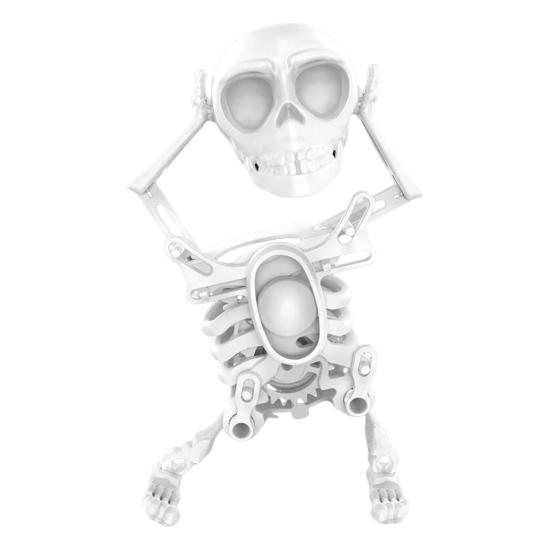 Dancing Swinging Skeleton Toy Kids 3D Halloween Articulated Skeleton Spring