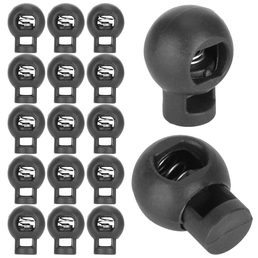 300pcs Spring Loaded Cord Locks Single Hole Toggle Stopper Lanyard Spring Clip Luggage Accessories