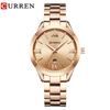Curren 9007 Women's Waterproof Steel Band Quartz Watch with Calendar