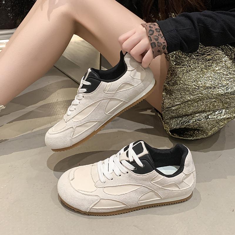 Popular Forrest Gump Shoes Women's 2025 New Summer Versatile Flat-bottomed Red Mango Student Sports and Leisure Moral Training Shoes