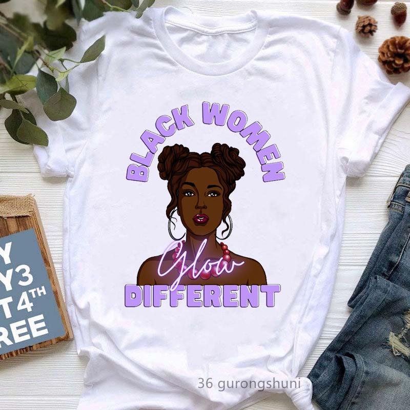 They Whispered To Her You Can'T Withstand The Storm She Whispered Back I Am The Storm Print T-Shirt Women Black Girl Magic Shir