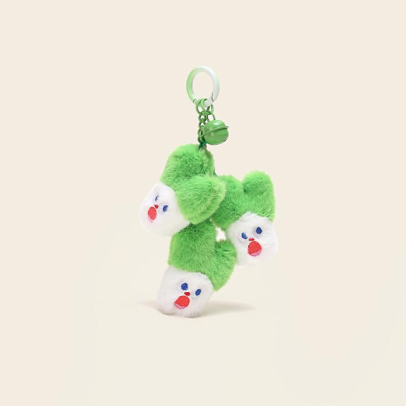 Scallions Jinnew Carrots Cartoon Vegetables Overlapping Plush Dolls Keychains