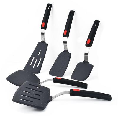 Schwarze Teppanyaki-Schaufel für die Küche, antihaftbeschichtet, Spachtel, Löffel, Heim-Backutensilien, Kochutensilien