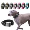 Adjustable Tactical Dog Collar with Metal Buckle Outdoor Walking Training Durable Nylon Collars for Medium Big Dogs Pet Supplies