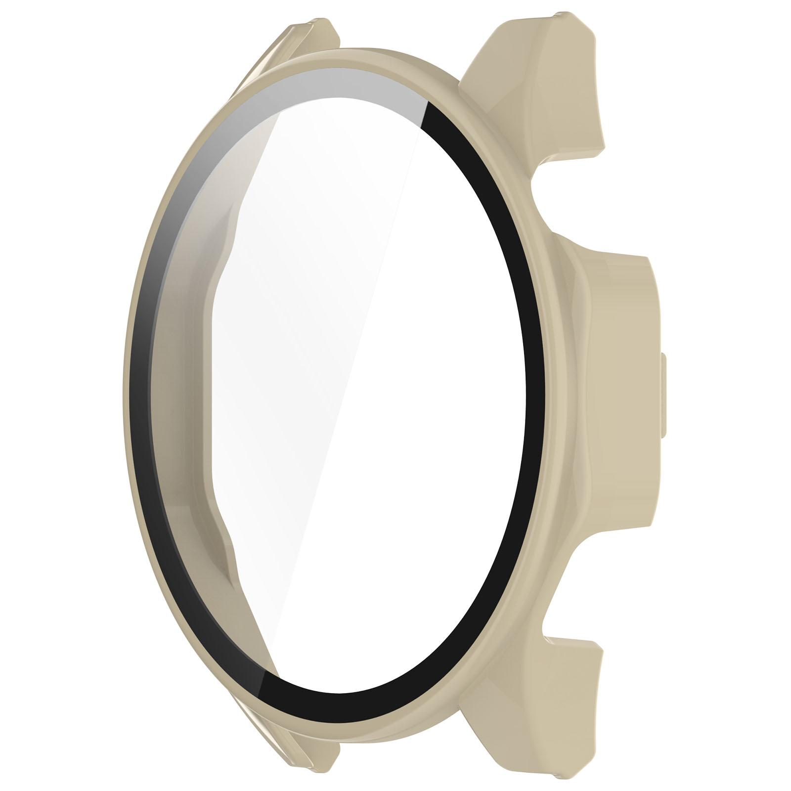 

Screen Protector For Huawei GT4 41mm 46mm GT 4 Honor Watch Hard PC Frame Bumper Cover Case + HD Slim Tempered Glass Anti-scratch GT4 46mm слонова кістка