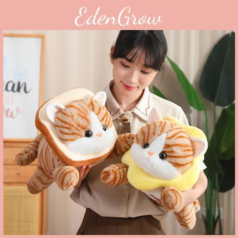 Flower Lion Bread Headwear Cat Plush Toy Cartoon Stuffed Doll Decoration Gift