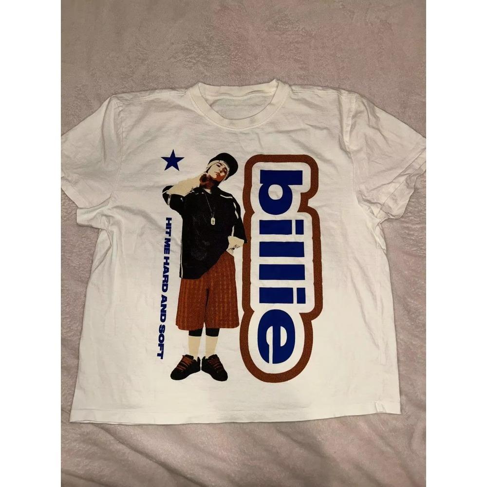 2026 Nový Hit Me Hard and Soft Tour Tričko Billie Bavlněná Trička Oversize Tričko Letní Univerzální Tričko pro Ženy a Muže