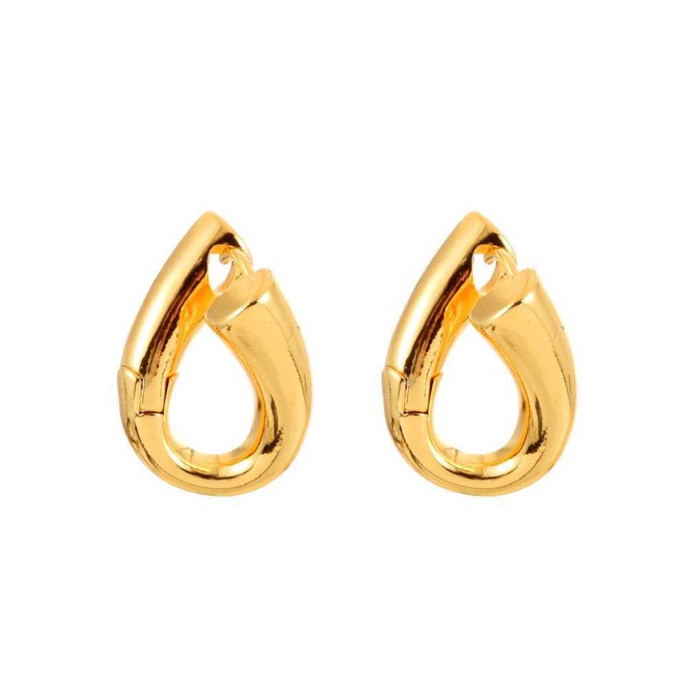Chic Retro U-Shaped Cross Ear Cuff Earrings for Women: Elegant, Light Luxury Fashion