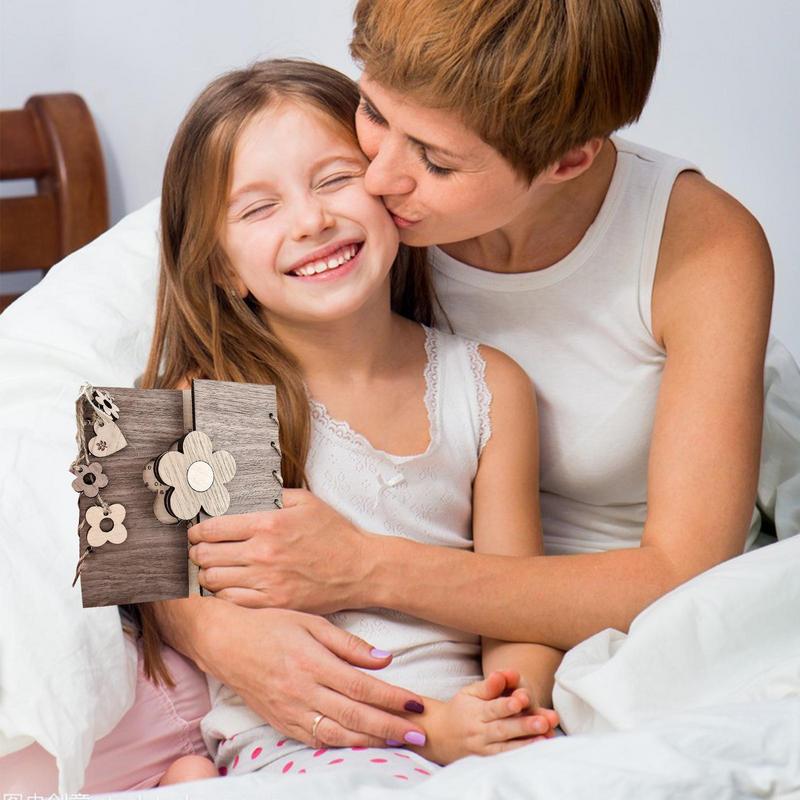 Mother Day Greeting Card Wooden Birthday Greeting Card Romantic Floral Funny Mother's Day Keepsake For Mom Grandma Wife Daughter