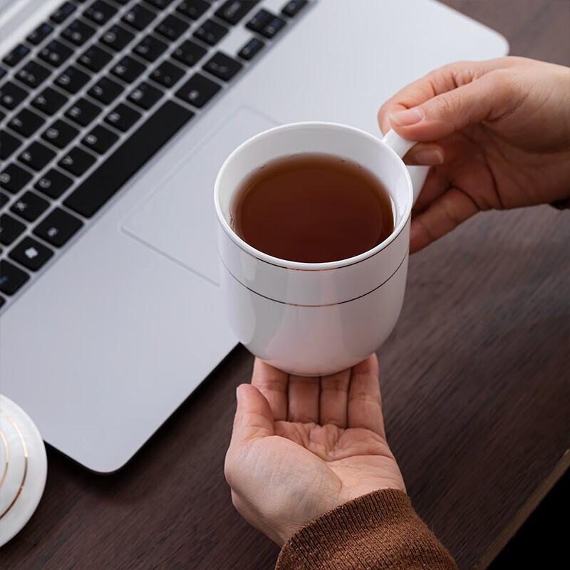 Tao Xianghui Ceramic Office & Conference Teacup with Lid