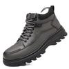 thick-soled cotton shoes, piled and thickened in winter, warm snow boots, casual sports plush leather shoes