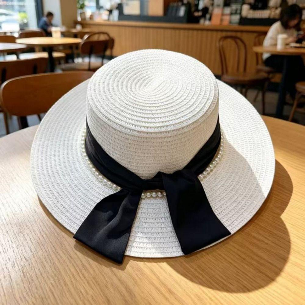 Silk Bow Bucket Hat Multicolor Beach Hat French Sun Visor Hat  Summer Outdoor
