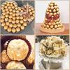 Square Aluminum Foil Paper Gold Chocolate Wrappers New Candy Wrapping Paper  Wedding Party Supplies