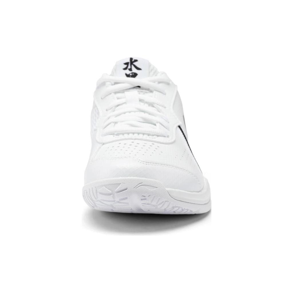 Li Ning Thunder LITE Synthetic Leather Slip Resistant Abrasion Resistant Low Top Badminton Shoes Unisex White AYTS020-7